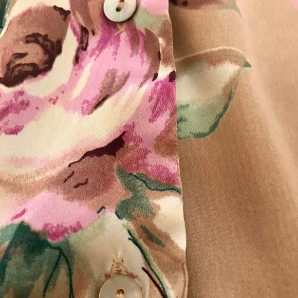 Versailles vintage gorgeous floral silky pyjama/ lounge wear set sz M - Picture 6 of 13